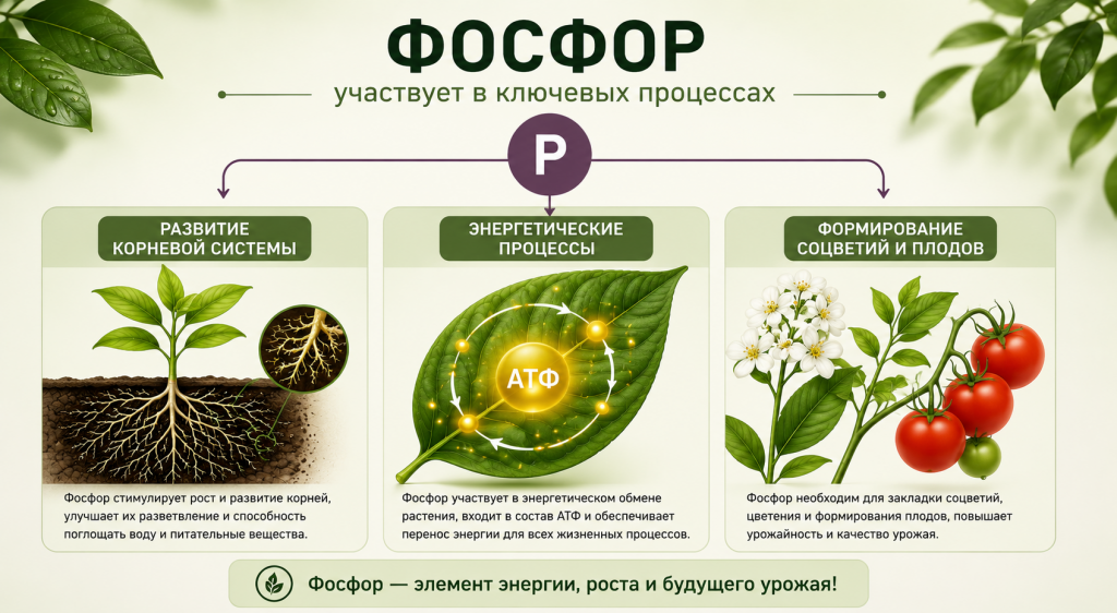 дефицит фосфора у растений