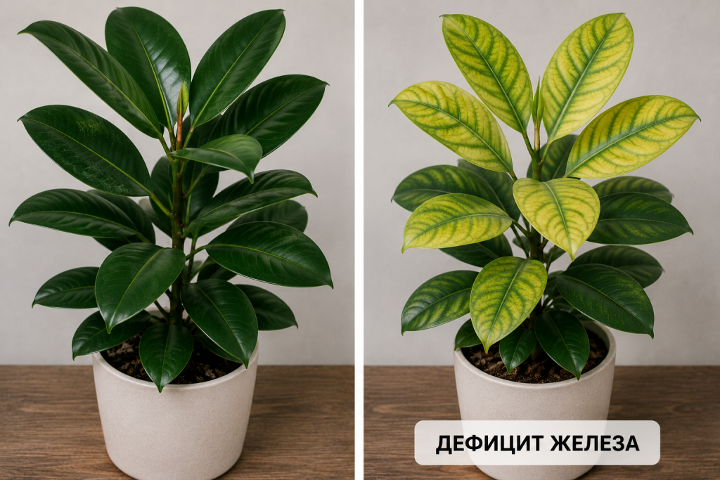 дефицит железа у растений дефицит железа у растений